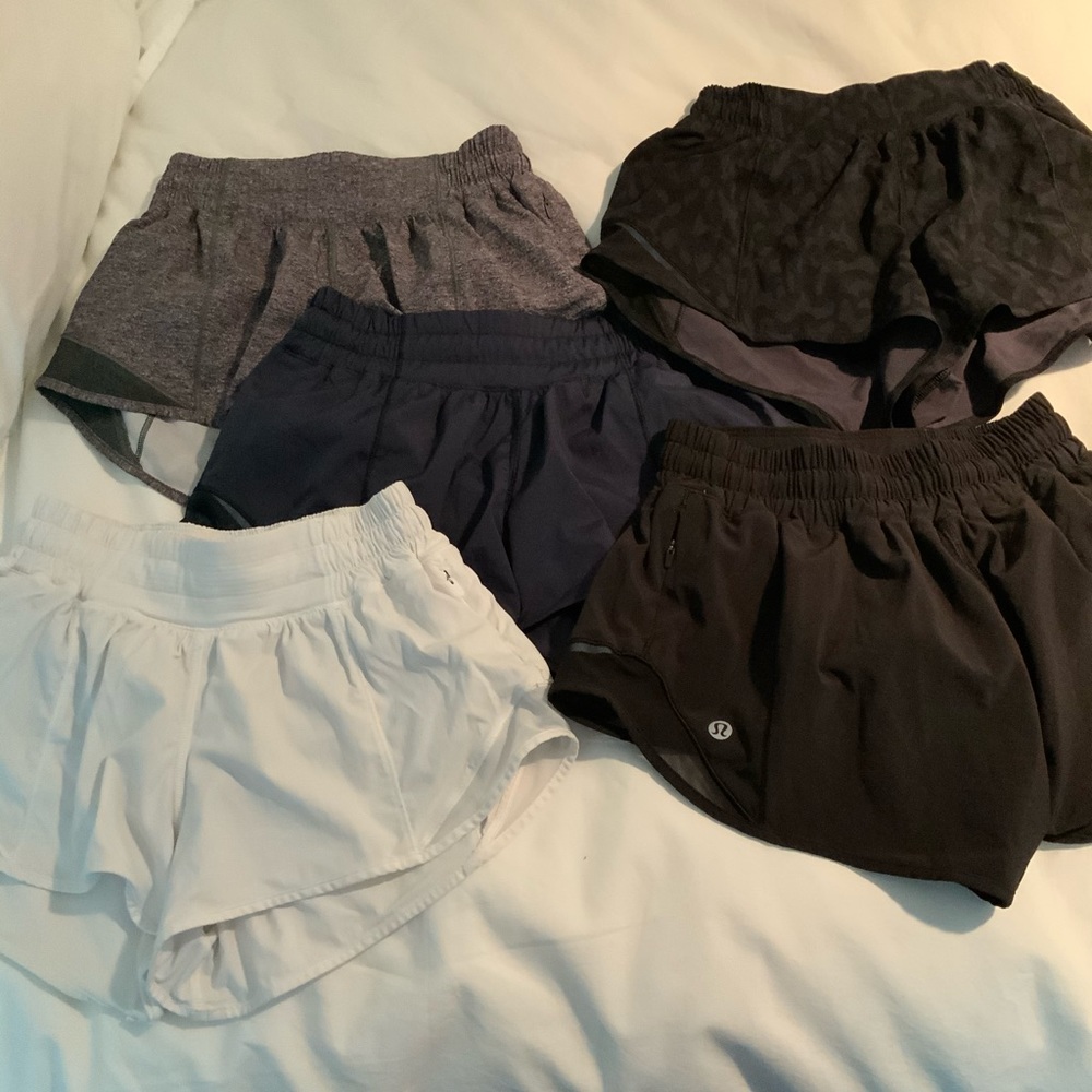 Lululemon Womens Shorts Lot of 5 Size 2